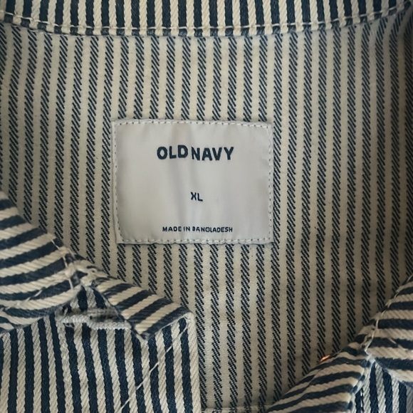 Striped Jean Jacket | Old Navy - Picture 2 of 5